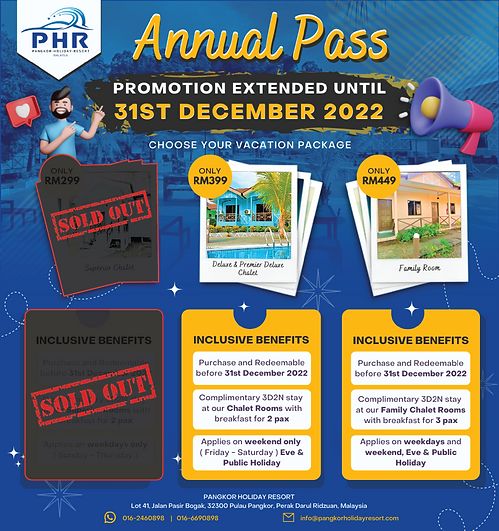 Pangkor Holiday Resort Annual Pass