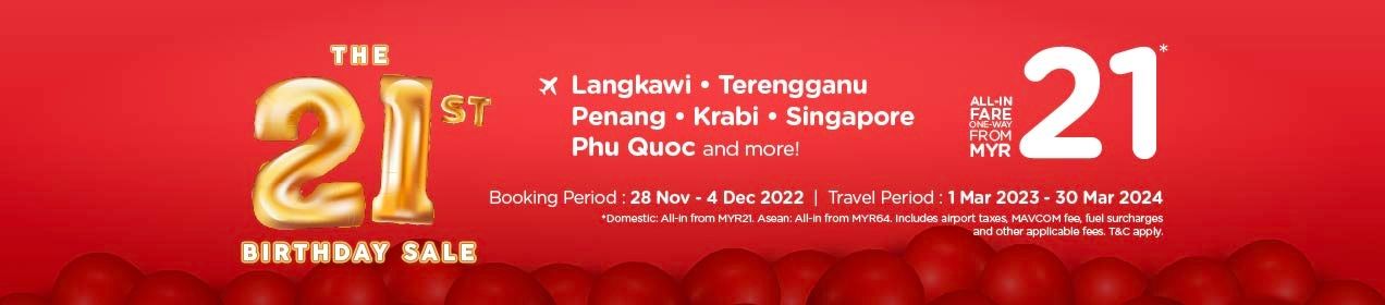 AirAsia 21st Birthday Sale