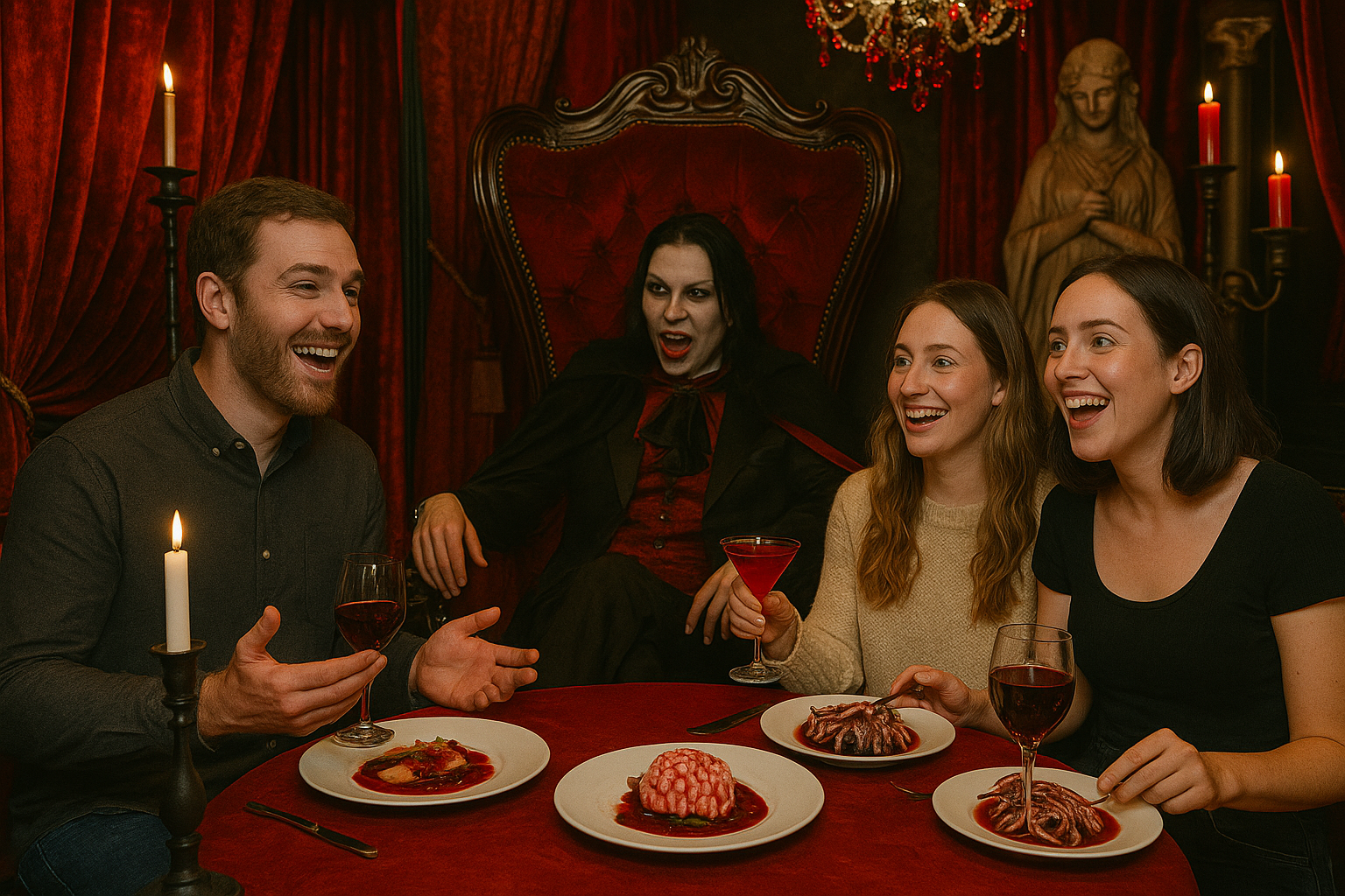 Make your reservation to Vampire cafe in Japan