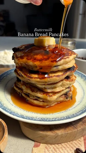 Banana Chocolate Chip Pancakes
