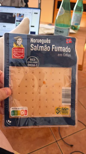 Salmão Fumado Norueguês em fatias