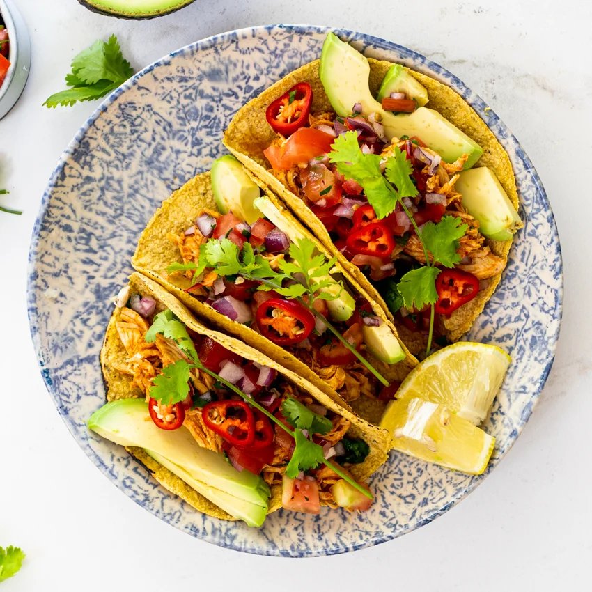 Easy Instant Pot Chicken tacos
