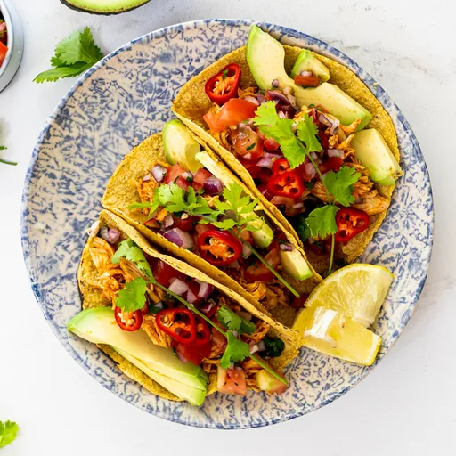 Tacos de pollo fáciles en olla rápida