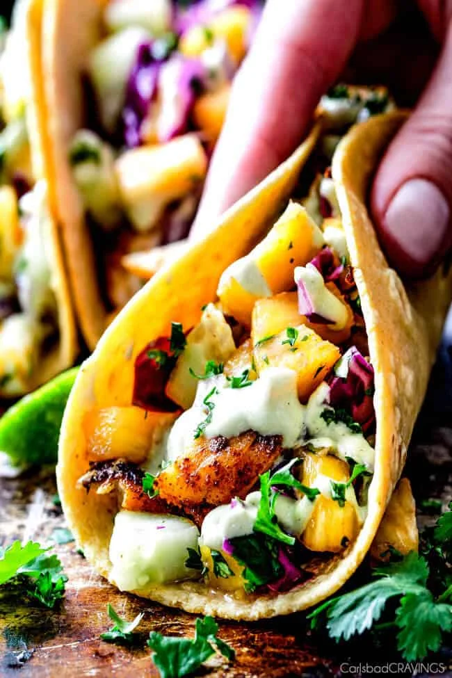 Blackened Tilapia Fish Tacos