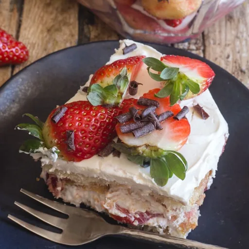 Tiramisú de fresa