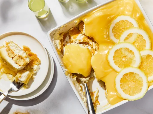 Simple, zesty lemon tiramisu with limoncello