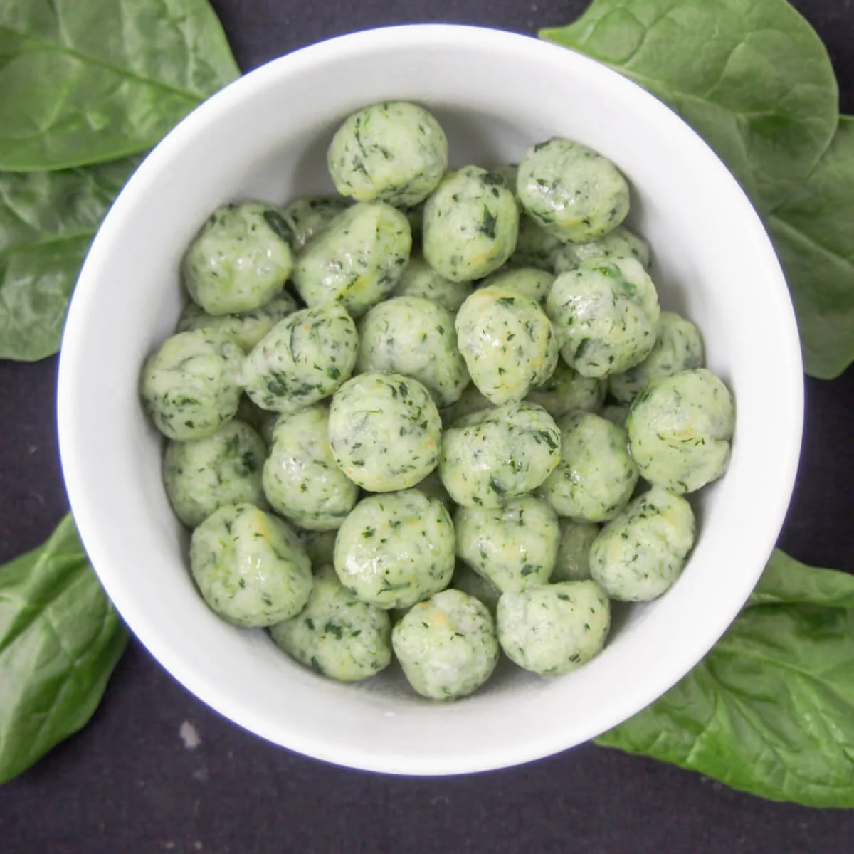 Potato spinach gnocchi
