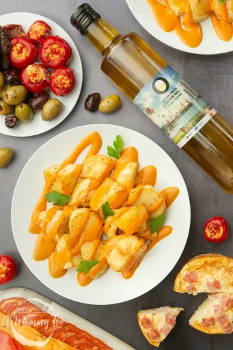 Receta de patatas bravas