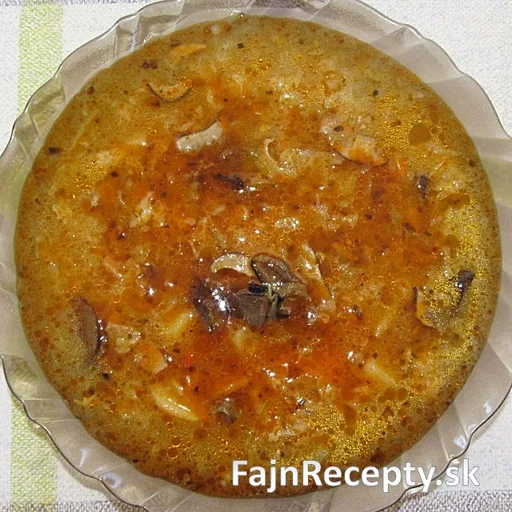 Sopa de col rizada con setas