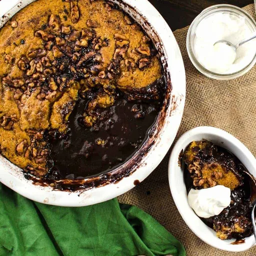 Chocolate and Pumpkin Self Saucing Pudding