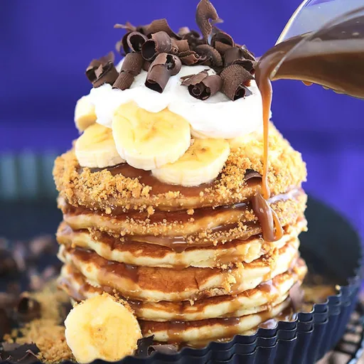 Tortitas de tarta Banoffee