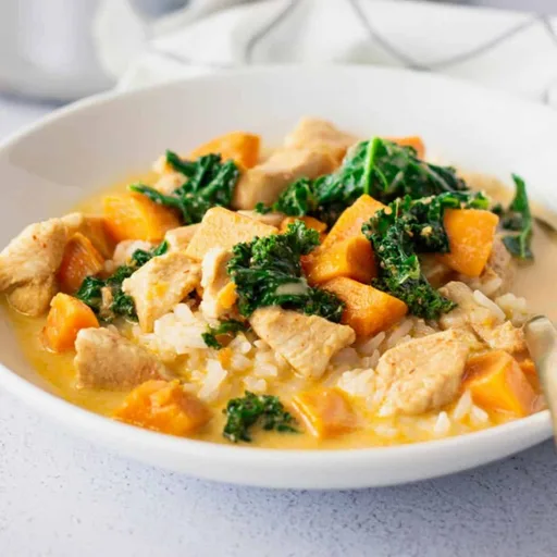 Thai Red Curry Chicken with Sweet Potato Recipe