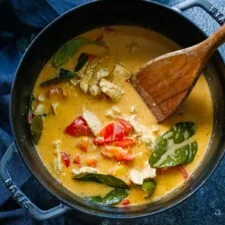 Thai Red Curry Chicken (Stovetop or Instant Pot)