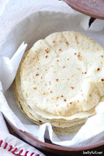 Tortillas de maíz caseras