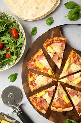 Quick Hawaiian Tortilla Pizza Recipe