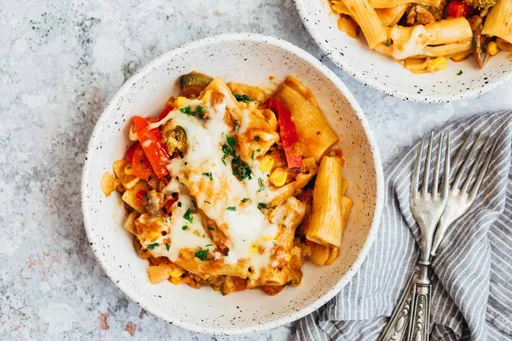 Pasta de verduras en una sola olla
