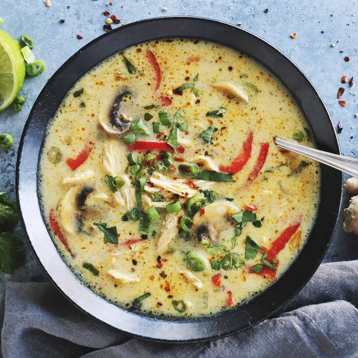 Coconut Curry Chicken Soup
