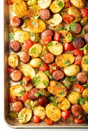 Receta de salchicha polaca y patatas