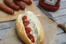 Receta de sándwich de salchicha bratwurst