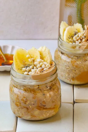 Avena nocturna con plátano