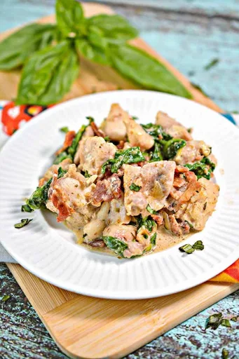 Carbonara de Pollo sin Pasta