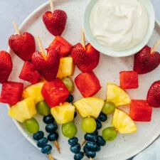Brochetas de fruta
