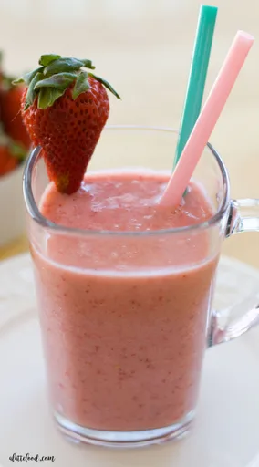 Batidos Saludables de Fresa y Plátano