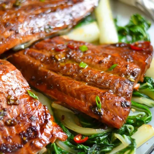 Salmón a la Miel y Soja