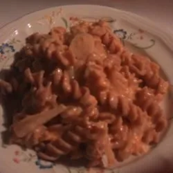 Macarrones con queso y calabaza fáciles