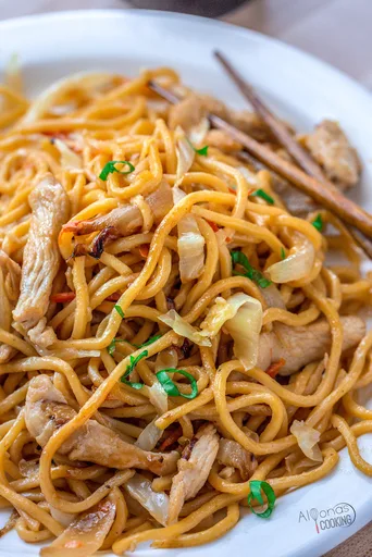 Receta de pollo Lo Mein