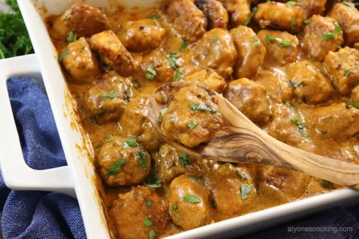 Albóndigas de pollo al horno (Tefteli)