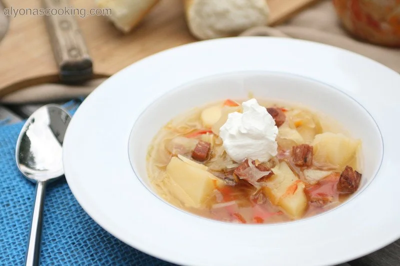 Cabbage Salami Soup