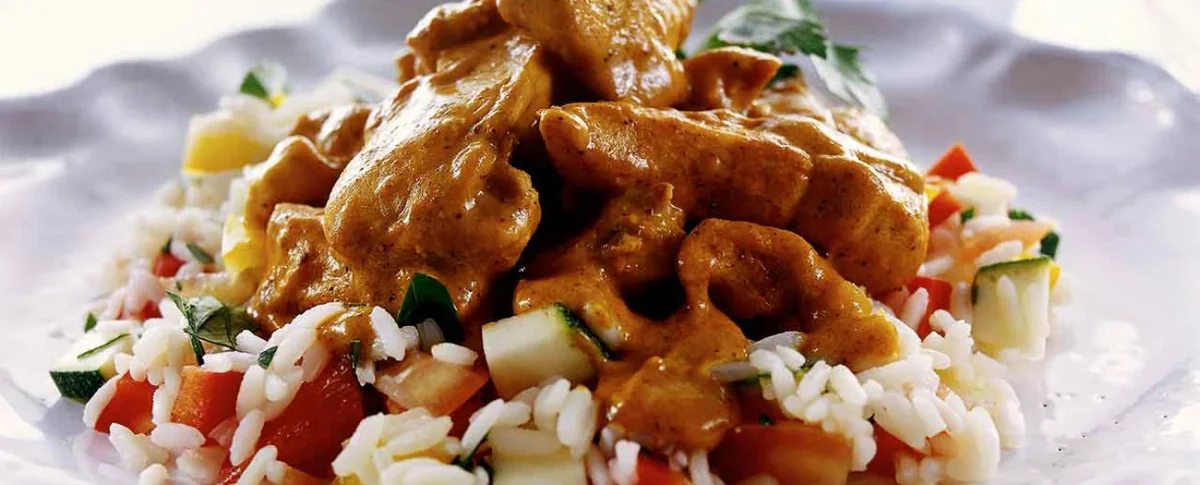 Kycklingcurry med ris