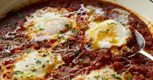 Huevos en el purgatorio fáciles | Recetas