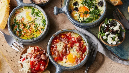 Huevos al horno en freidora de aire