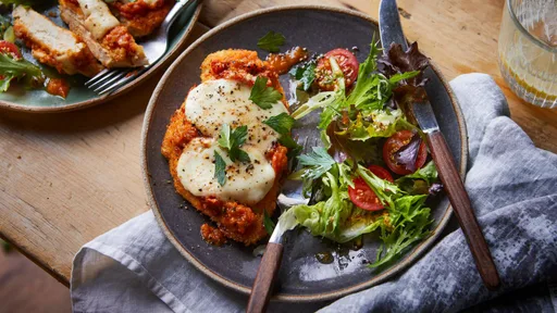 Pollo a la parmesana en freidora de aire