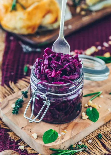 Receta de lombarda con manzana