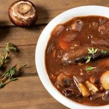 Vegan Mushroom Bourguignon