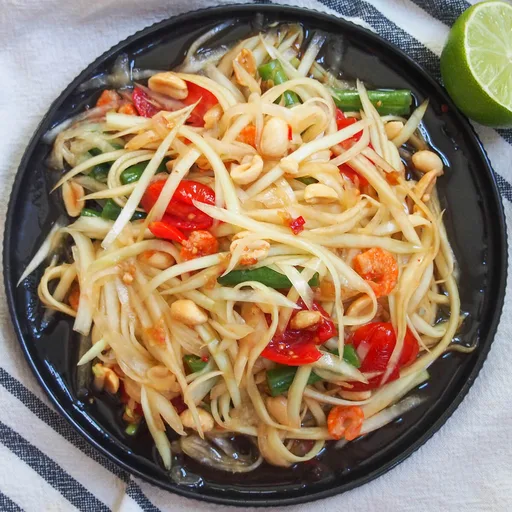 Ensalada de papaya con limón