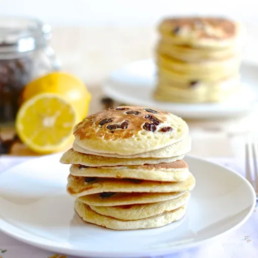 Tortitas de limón y pasas