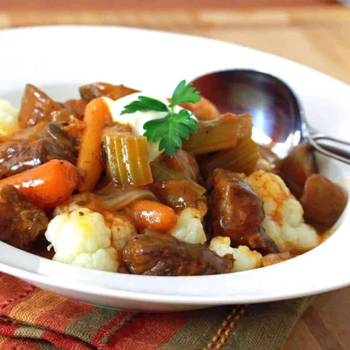 Estofado de ternera con verduras