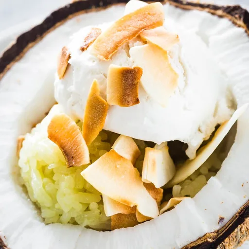 Ice Cream with Sticky Rice