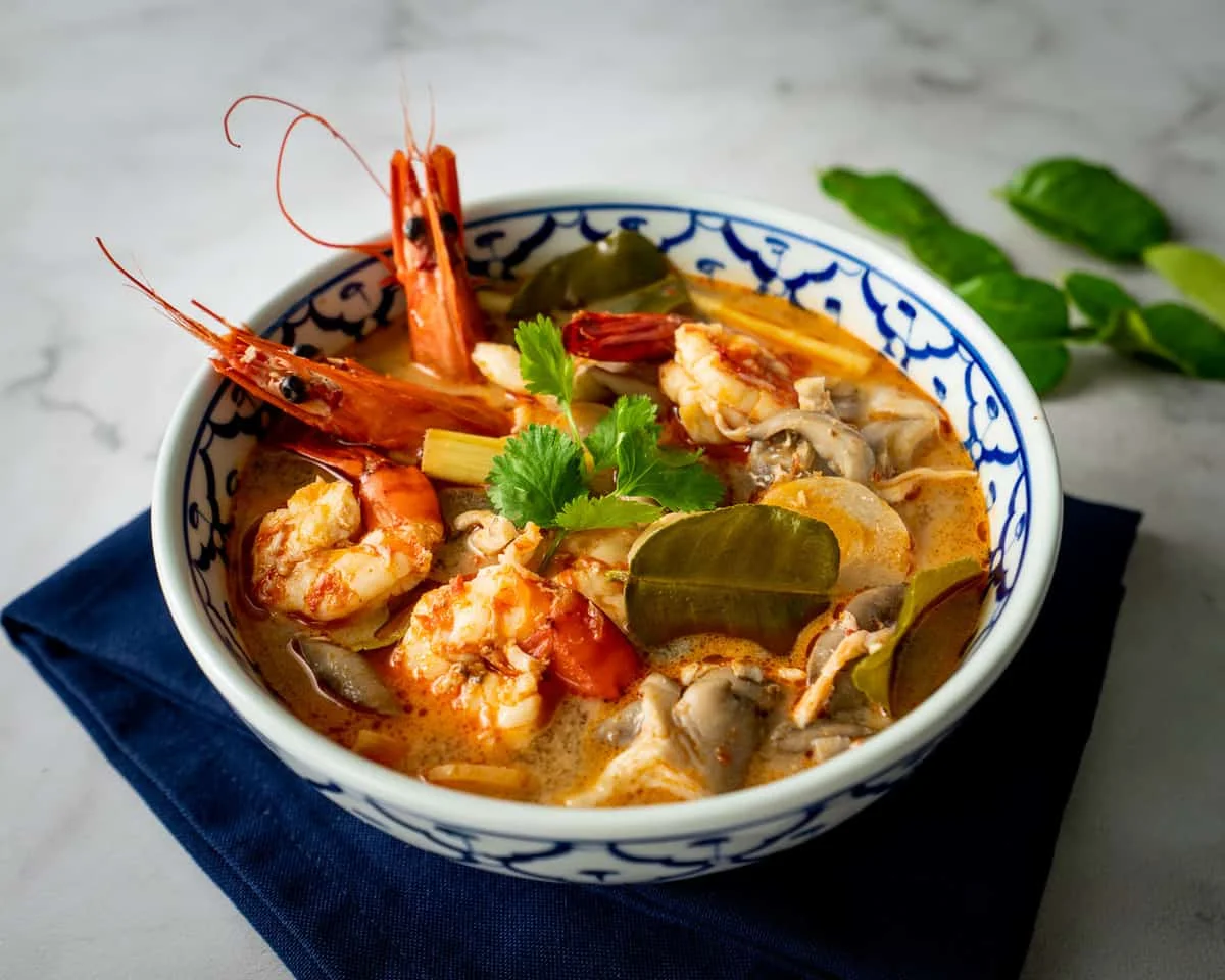 Thai Tom Yum Soup with Shrimp (tom yum goong)