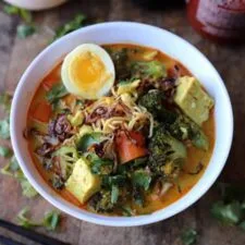 Thai Vegetable Curry Noodle Soup
