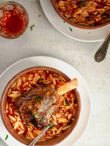 Giouvetsi - Greek Lamb With Orzo