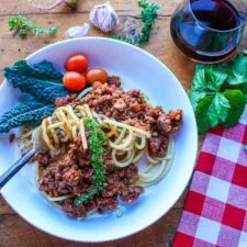 Vegan Bolognese with Lentils and Walnuts