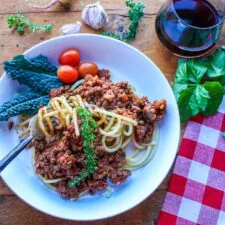 Vegan Bolognese with Lentils and Walnuts