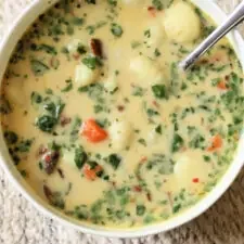 Bacon Cheddar Gnocchi Soup