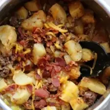 Cheesy Ranch Beef Potato Bake