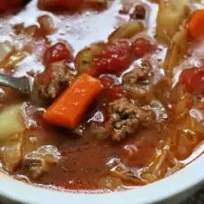 Hearty Cabbage Ground Beef Soup
